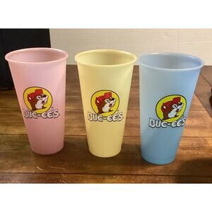 Bucee's '21 Color Changing Tumbler Set Limited Edition 3 Plastic 25oz Cups
